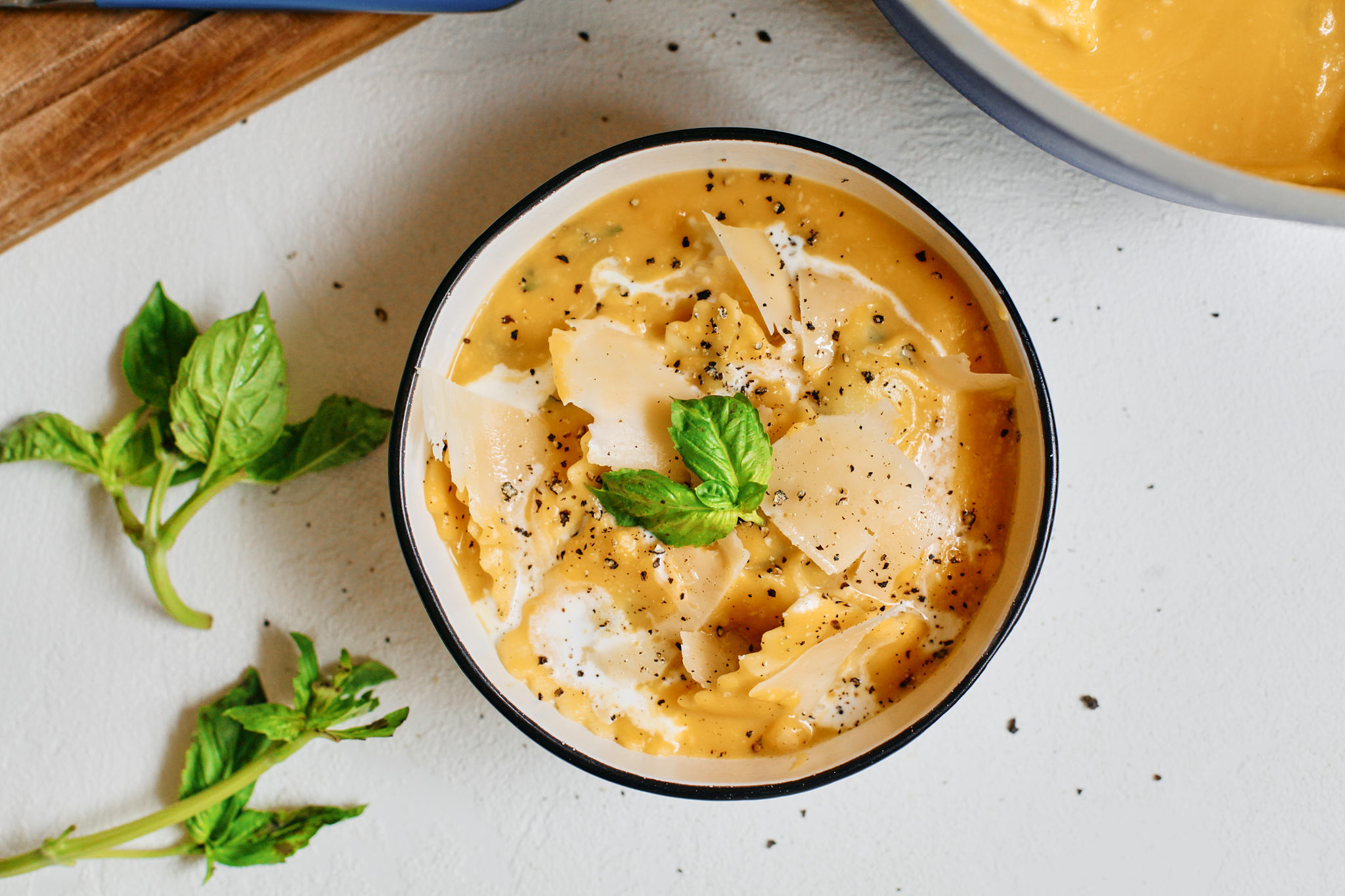 butternut ravioli soup