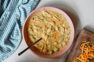 broccoli cheddar soup with shells