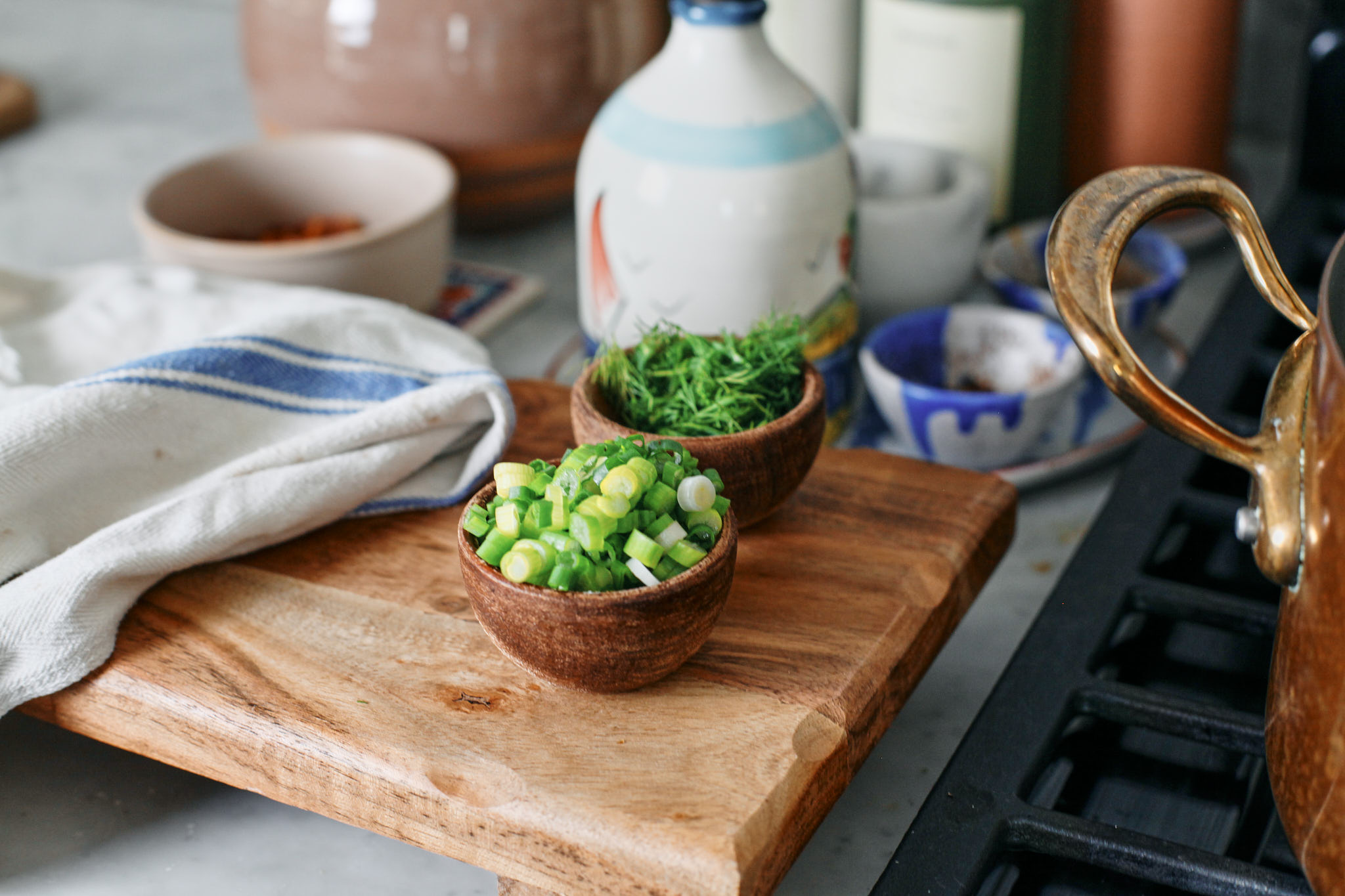 Nordic Potato Leek Soup 4 fresh herbs