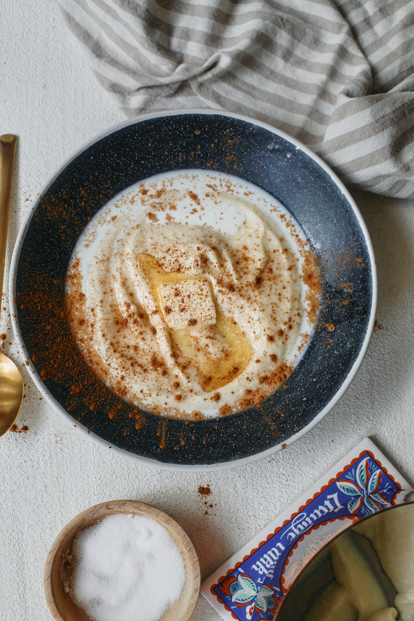 Grotte 6 nordic warm porridge pudding called rommegrot