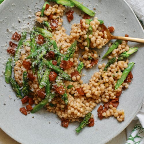 Bacon & Asparagus Couscous Risotto