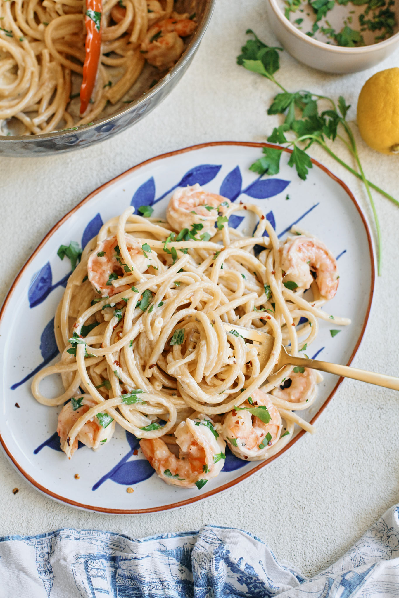Creamy Lemon Shrimp Bucatini 8 creamy lemon pasta with shrimp