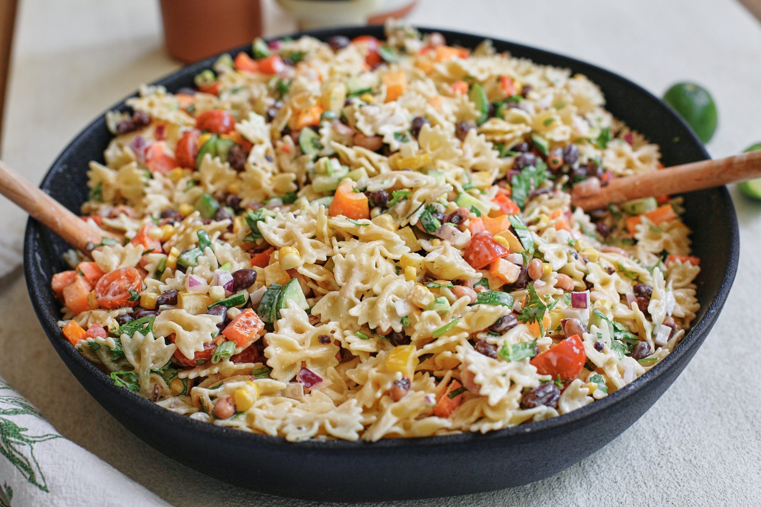 cowboy caviar pasta salad